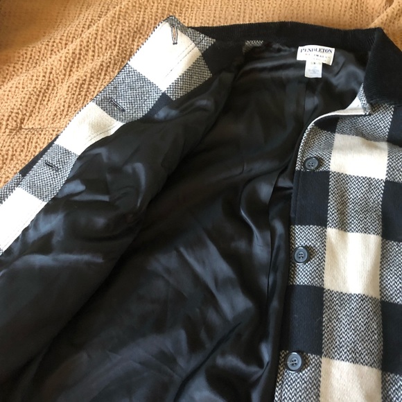 Pendleton Plaid Peacoat - Picture 2 of 7